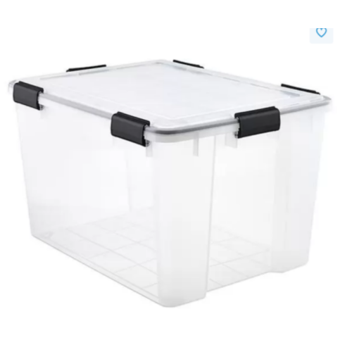 Weathertight Tote Clear 74 Qt.