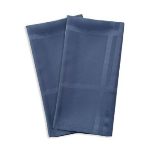 Simply Essential™ Solid Windowpane Blue Polyester Napkins, 2-Piece