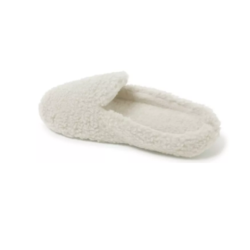 Nestwell™ Small Cozy Teddy Sherpa Mule Women's Slippers in Ivory size 5-6