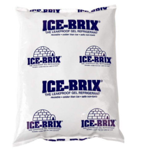 Polar Tech - IB 6 IB6 Ice Brix Leakproof Viscous Gel Refrigerant Poly Pack, 4" Length x 6" Width x 3/4" Thick 10 packs