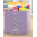 Whitmor Purple 'Lace' Learning Cube Storage Box