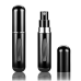 Fivexing 2Pcs Refillable Perfume Atomizer Bottles，Portable Mini Separate Perfume Bottle，Travel and Outings Spray Boxes Dispensers 5ml/0.2oz (Black)