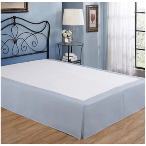 Nestwell 15-Inch Wraparound Bed Skirt in Light Blue