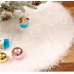 Christmas Tree Skirt, Snow White Faux Fur Luxury Tree Skirts for Xmas Holiday Party Decorations18 in