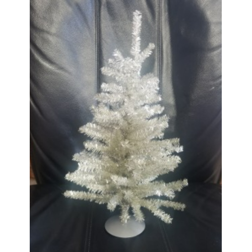 Silver Christmas Tinsel Tree 16 in