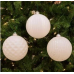 White Textured Ball Ornaments 18 pcs