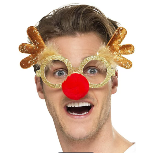 Reindeer Rudolph Glasses