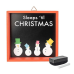 H for Happy™ Decorative Fir Wood Chalkboard with Christmas Design