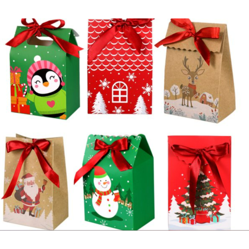 24pcs Christmas Candy Boxes Festive Xmas Gift Boxes