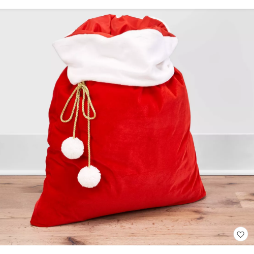 Velvet Santa Sack Christmas Gift Bag