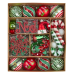 WBHome 70ct Assorted Christmas Ball Ornaments Set - Elf Red and Green, Shatterproof Ornaments for Christmas Tree Decorations Xmas Holiday Decor, Hooks Included