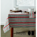 Bee & Willow Classic Christmas Red Green Holiday Stripe Tablecloth 60 in x 144 in