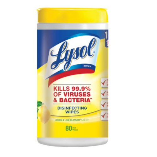 Lysol Disinfecting Wipes, Lemon & Lime Blossom Scent