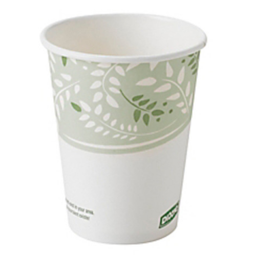 Dixie EcoSmart Hot Cups, Paper PLA Lining, Viridian, 8oz, 50/Pack