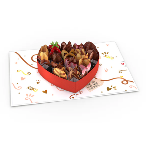 Love You More Than Chocolate Pop-Up Card