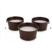 3 Pack Citronella Candles Brown 3.5 Oz Decorative Buckets