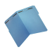 Office Depot® Brand Color Fastener File Folders, Letter Size, Blue, Pack Of 50 Folders