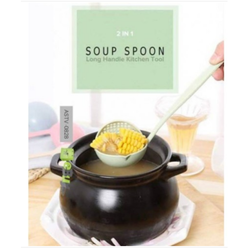 2-in-1 Soup Spoon & Colander Strainer - Set of 3