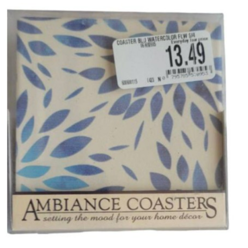 Thirstystone Ambiance Decorative Absorbent Coasters