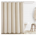 THREADERY Crinkle Linen Cotton Shower Curtain 72in x 72in