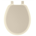 Mayfair 41EC-346 Round Molded Wood Toilet Seat with Easy-Clean Hinges, Biscuit