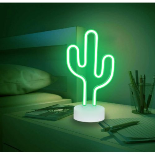 LED Cactus Neon Signs Green Cactus Light