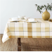 Bee & Willow™ Tonal Laminate Rectangular Tablecloth 60 x 102 Yellow Checkered