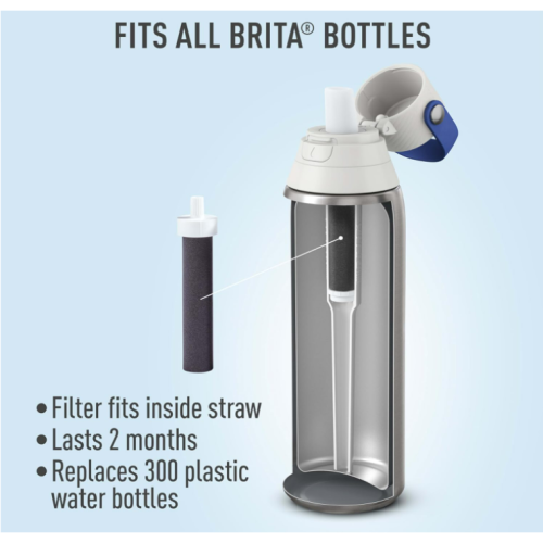 Brita 3ct Bottle Filter - Black