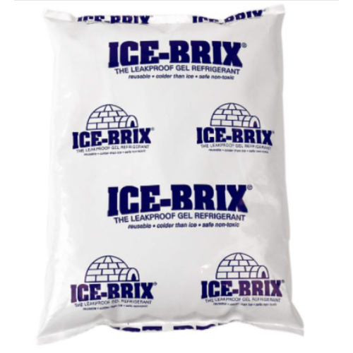 Polar Tech - IB 6 IB6 Ice Brix Leakproof Viscous Gel Refrigerant Poly Pack, 4" Length x 6" Width x 3/4" Thick 10 pcs