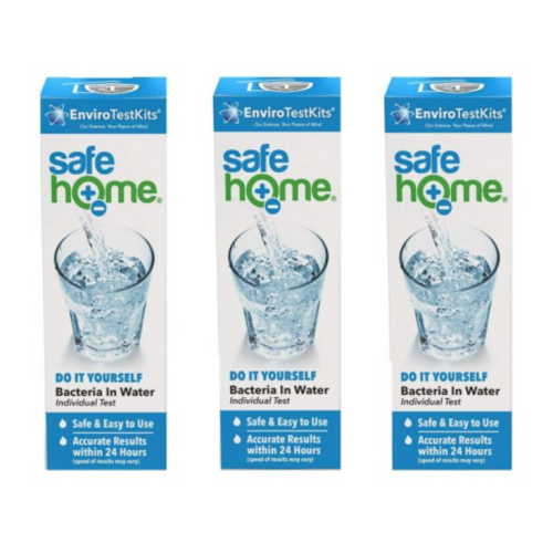 EnviroTestKits Safe Home Bacteria in Water Test Kit PACK OF 3