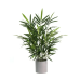 Mainstays 30 Artificial Potted Plant in Green, Bamboo Grey Melamine Pot