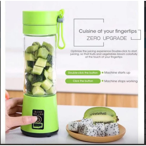 Portable Blender Smoothies Personal Blender Mini Shakes Juicer Cup USB Rechargeable. (Green)