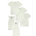 Isotoner Boys' 5-Piece Crew Neck T-Shirts And Tank Tops Set - white, 6/8