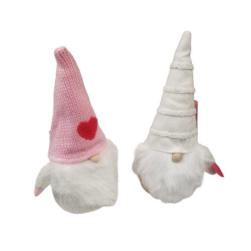 VALENTINE'S DAY FABRIC GNOMES set of 2