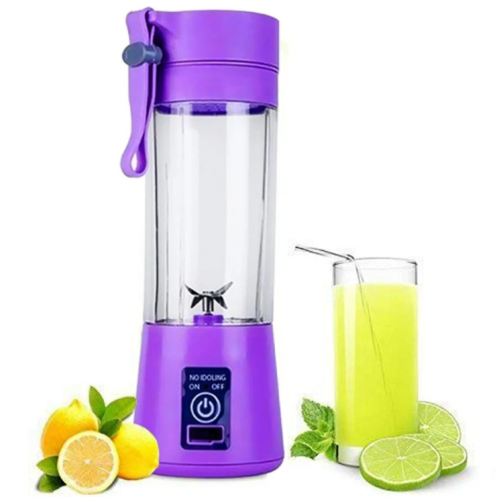 Portable And Rechargeable Battery Juice Blender ( Purple)