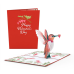 Valentine’s Day Hummingbird Pop-Up Card