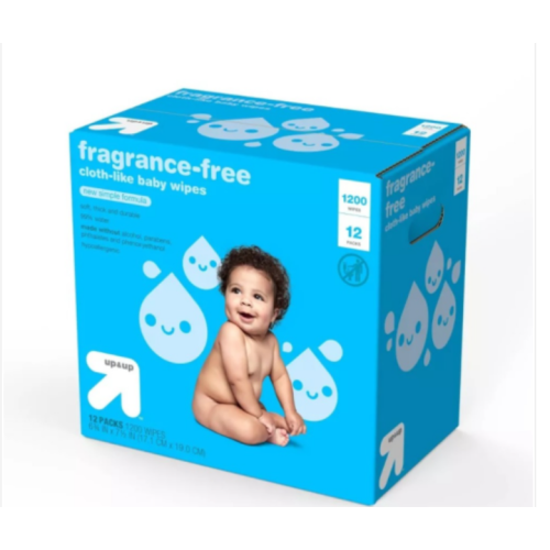 Fragrance-Free Baby Wipes- up & up™ (12Pack /1200ct)