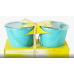 Turquoise Citronella 10 Oz. Metal Bucket Candles, 2-Pack