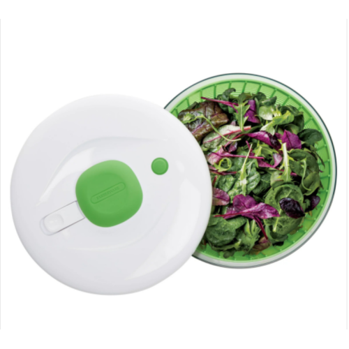 Farberware Professional Plastic Salad Spinner Green with White Lid