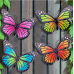 Outdoor Butterfly Wall Decor