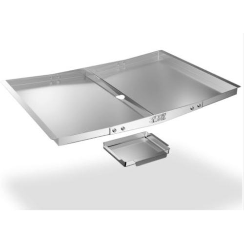 Grease Tray with Catch Pan - Adjustable Drip Pan for Gas Grill Models from Dyna Glo, Nexgrill, Expert Grill, Kenmore, BHG and More - Stainless Steel Grill Replacement Parts(Width 24"-30")