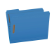 Pendaflex Fastener Folders, 2 Fasteners, Letter Size, Blue, 1/3 Cut Tabs in Left, Right, Center Positions, 50 per Box 