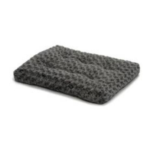 MidWest Quiet Time Dog Bed & Crate Mat, Deluxe Ombre Swirl, 30, Gray