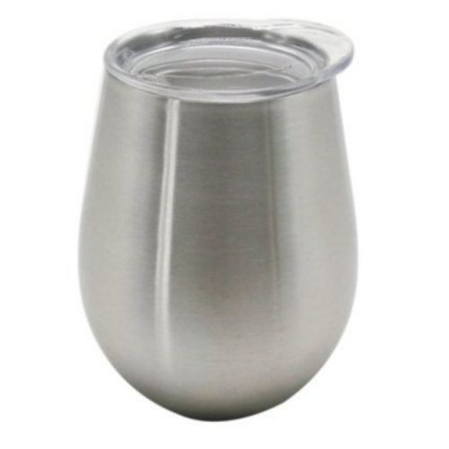 Mainstays Double Wall Stainless Steel 10 oz (10 Fluid Ounces) Silver Wine Tumbler