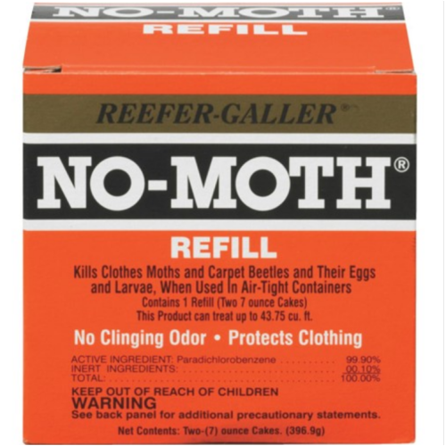 Reefer-Galler No Moth 1021.36 Closet Hanger Refill 14Oz