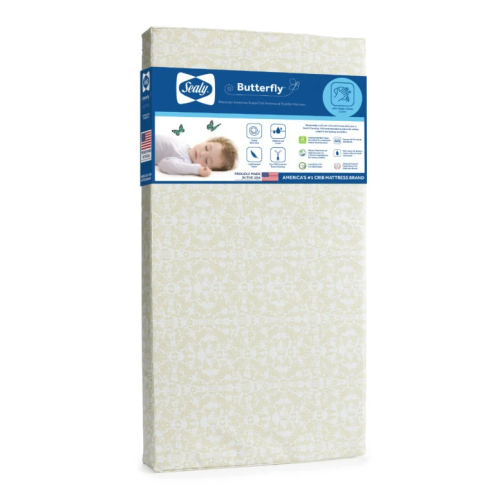 Sealy Butterfly Posture Support Crib and Toddler Mattress