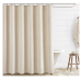 THREADERY Crinkle Linen Cotton Shower Curtain 72in x 72in