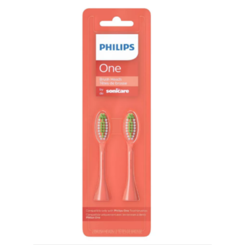 Philips One by Sonicare Replacement Electric Toothbrush Head - 2pk