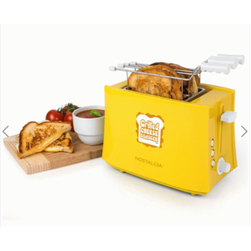 Grilled Cheese Toaster with Easy-Clean Toaster Baskets and Adjustable Toasting Dial