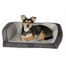 Serta Gel Memory Foam Quilted Ortho Couch Dog Bed Small Grey